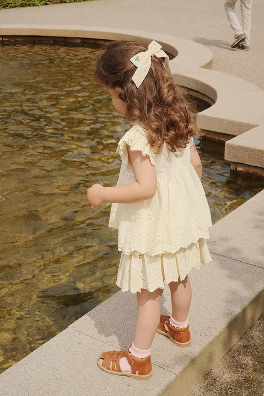 Заколка для волос Konges Sløjd VELVET BOW PEARLY HAIR CLIP KS103208