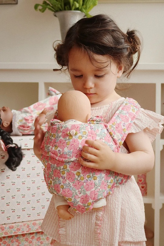 Nosítko pro panenky Konges Sløjd DOLL CARRIER růžová KS103108