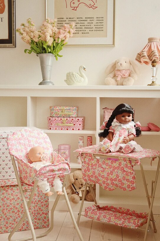 Дівчинка Стільчик для ляльок Konges Sløjd DOLL HIGH CHAIR KS103109 рожевий