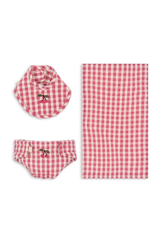 Sada příslušenství pro děti Konges Sløjd DOLL NURSERY SET růžová KS103110