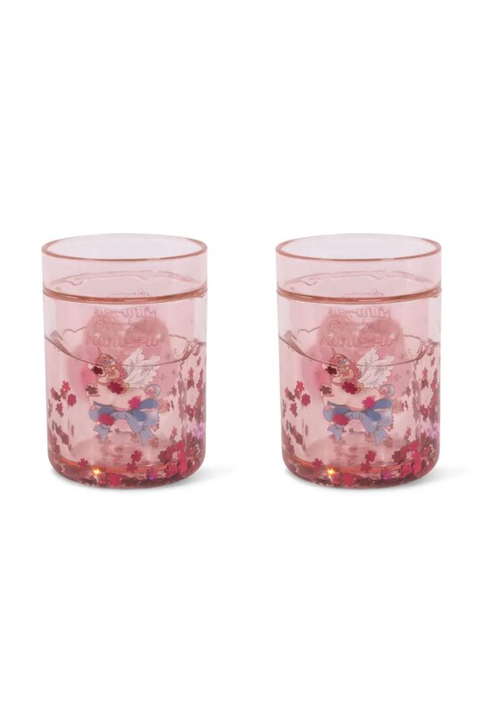Konges Sløjd set cani 2 PACK GLITTER CUPS roz KS103024.G