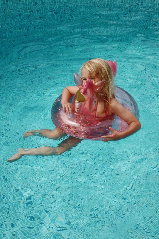 Konges Sløjd koło do pływania dziecięce SWIM RING HORN STARS KS103125 różowy