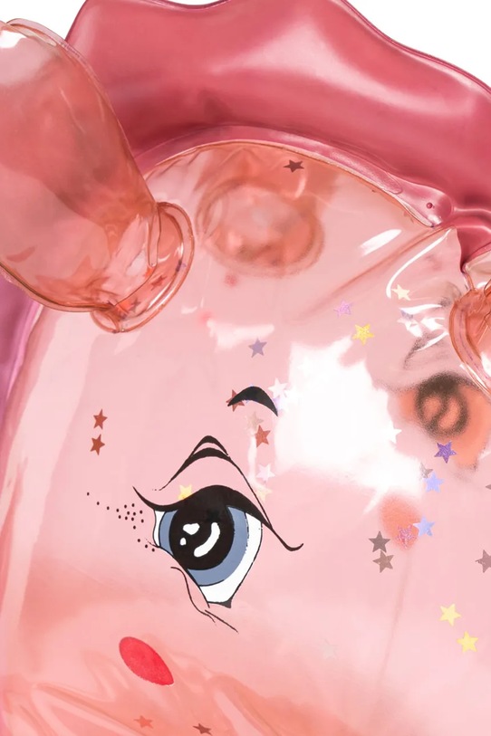 Dziewczynka Konges Sløjd koło do pływania dziecięce SWIM RING HORN STARS KS103125 różowy