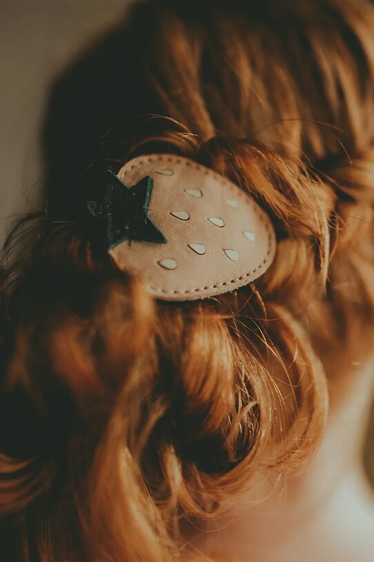 Παιδική λαστιχάκι μαλλιών Donsje Nanoe Fruit Hair Tie Strawberry μπεζ 6006002
