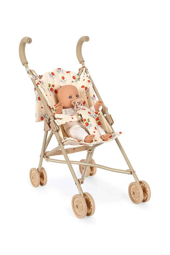 Kočárek pro panenky Konges Sløjd COCO DOLL STROLLER SET KS103357 béžová SS25