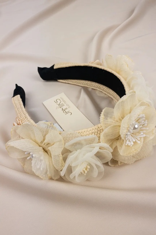 Detská gumička do vlasov Jamiks CALVA CALVA.Opaska.JLH045.G béžová SS25