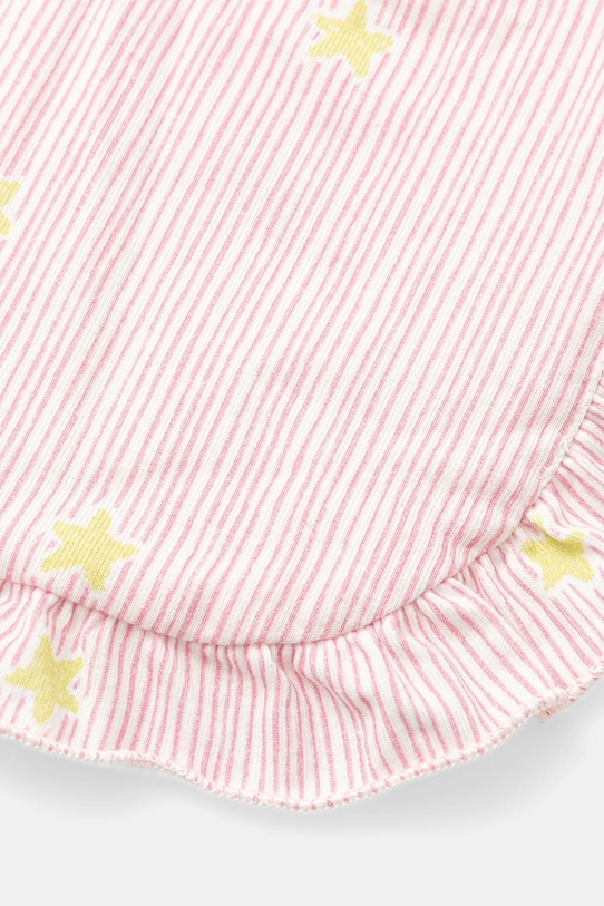 United Colors of Benetton bavetă și bandă pentru bebeluși 2-pack 6FZSA800K.W.Seasonal roz SS25