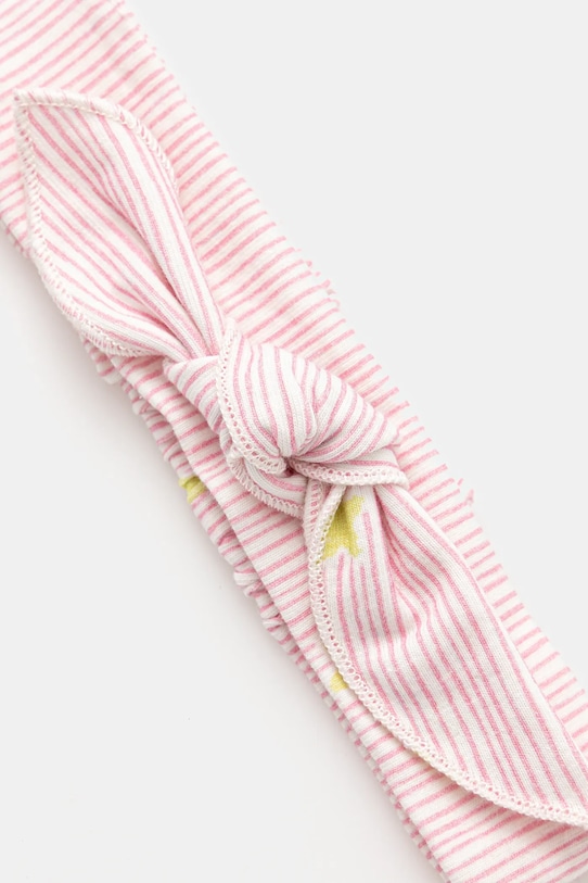 Fete United Colors of Benetton bavetă și bandă pentru bebeluși 2-pack 6FZSA800K.W.Seasonal roz