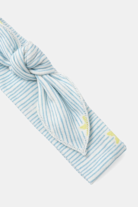 Fete United Colors of Benetton bavetă și bandă pentru bebeluși 2-pack 6FZSA800K.W.Seasonal albastru
