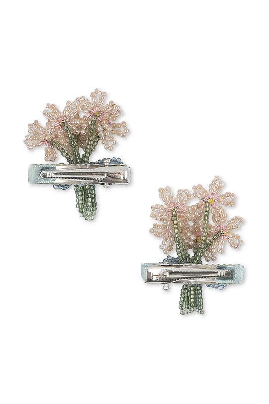 Konges Sløjd spinki do włosów dziecięce CELEBRATION 2 PACK BOUQUET HAIR CLIP 2-pack KS103572 beżowy SS25
