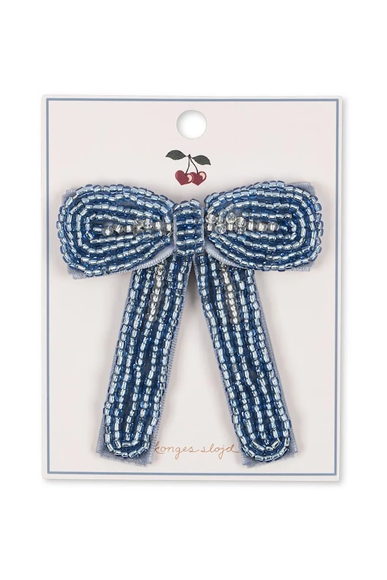 Детская заколка для волос Konges Sløjd CELEBRATION PEARL BOW HAIR CLIP KS103573 голубой SS25