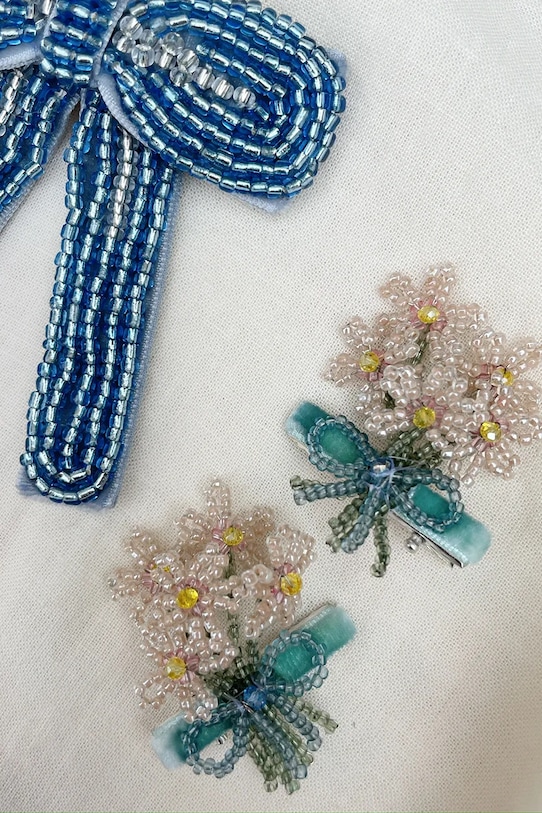 Детская заколка для волос Konges Sløjd CELEBRATION PEARL BOW HAIR CLIP KS103573