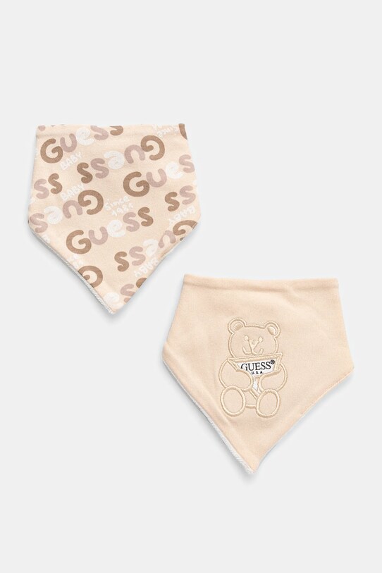 Дитячий слюнявчик Guess 2-pack 2 шт бежевий H5RZ03.KA6W0.PPYA