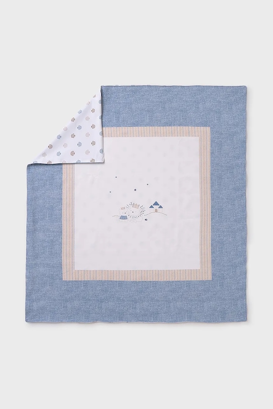 Mayoral Newborn kocyk bawełniany niemowlęcy Produkt niemowlęcy niebieski 9866.1F.Newborn.PPYH