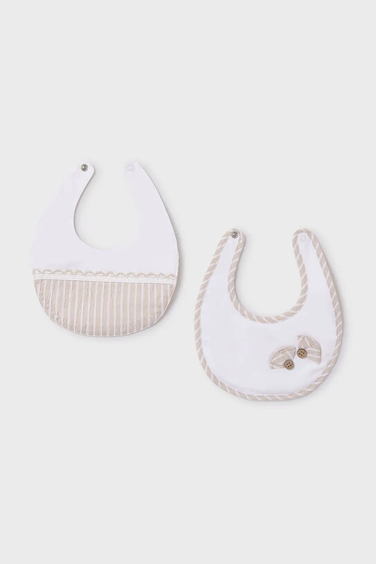 Dětský podbradník Mayoral Newborn 2-pack Kojenecký výrobek béžová 9875.2D.Newborn.PPYH