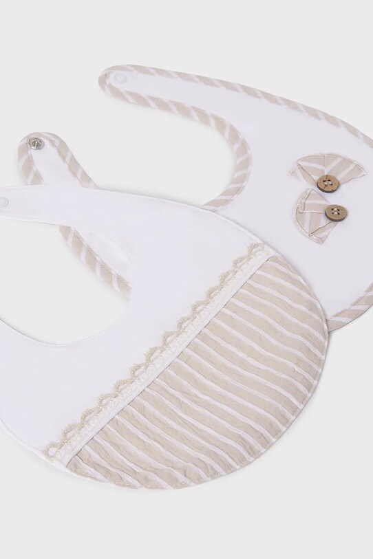 Dětský podbradník Mayoral Newborn 2-pack 9875.2D.Newborn.PPYH béžová SS25