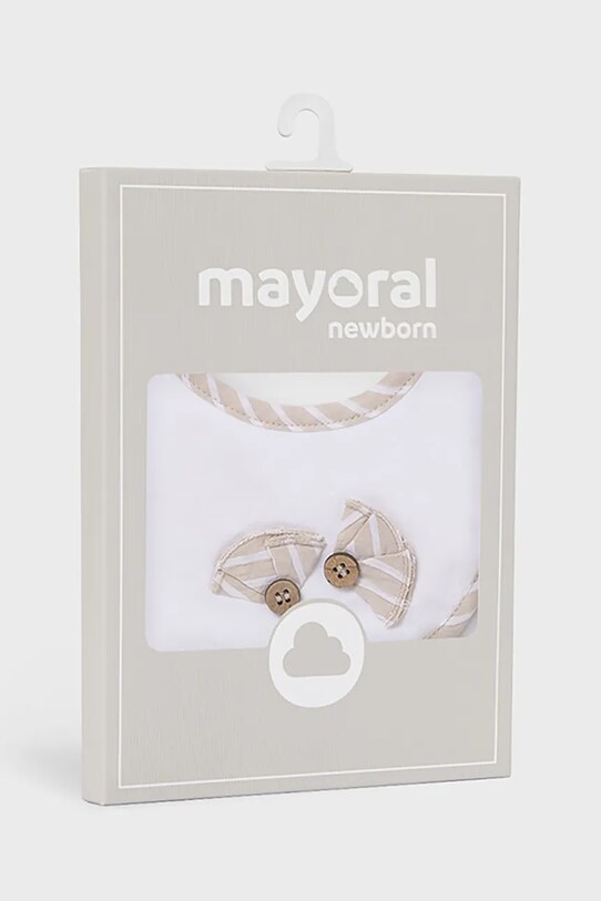 CHLAPEC Dětský podbradník Mayoral Newborn 2-pack 9875.2D.Newborn.PPYH béžová