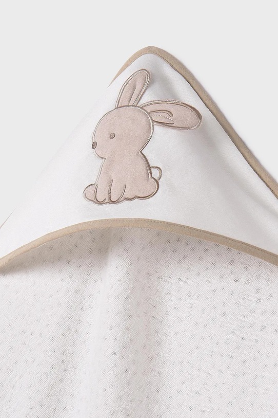 Mayoral Newborn ręcznik z kapturem niemowlęcy beżowy 9918.1A.Newborn.PPYH