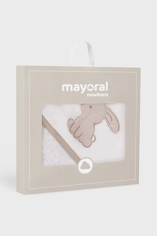 Mayoral Newborn ręcznik z kapturem niemowlęcy 9918.1A.Newborn.PPYH beżowy