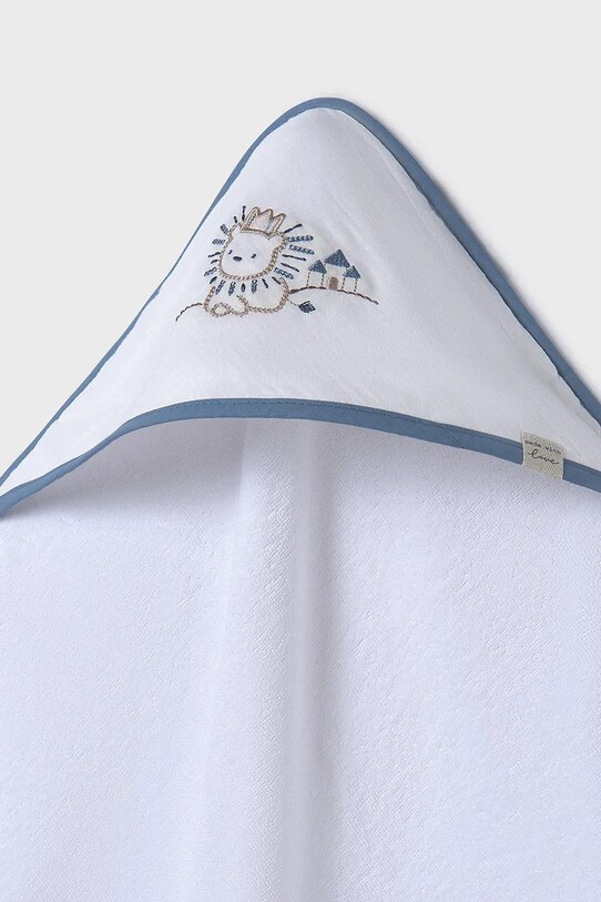 Chłopiec Mayoral Newborn ręcznik z kapturem niemowlęcy 9918.1A.Newborn.PPYH niebieski