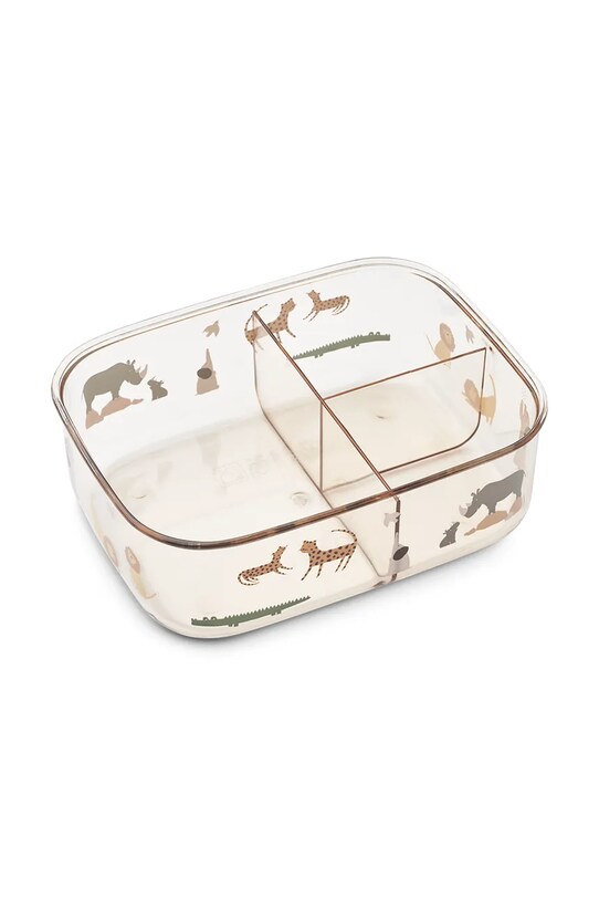 Fiú Liewood gyerek uzsonnás doboz Arthur Tritan Lunchbox LW19687 bézs