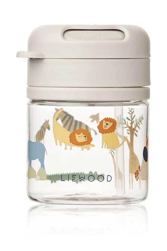 Дитячий кухлик Liewood Pavia Tritan Straw Cup 280ml LW19874 бежевий SS25