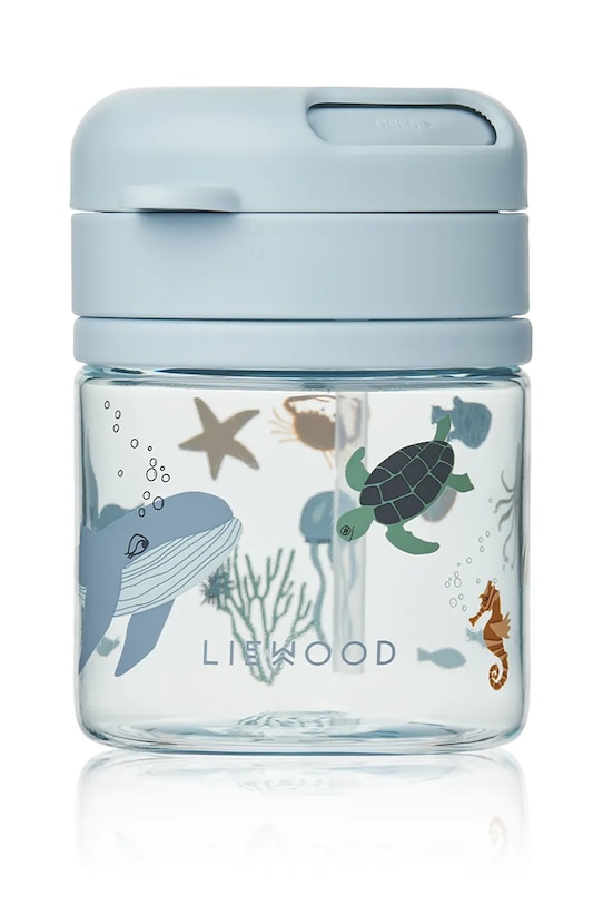 Дитячий кухлик Liewood Pavia Tritan Straw Cup 280ml LW19874 блакитний SS25