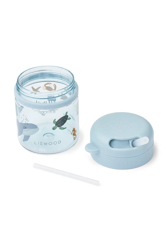 Дитячий кухлик Liewood Pavia Tritan Straw Cup 280ml LW19874 блакитний