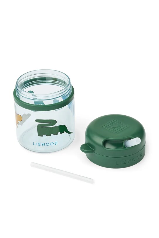 Дитячий кухлик Liewood Pavia Tritan Straw Cup 280ml зелений LW19874