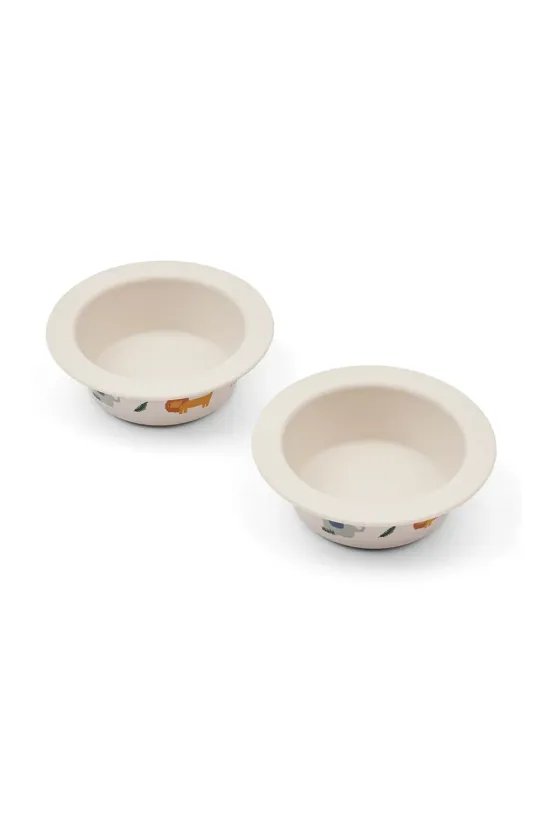 Zdjela Liewood Peony Printed Suction Bowl 2-Pack 2-pack bež LW19942