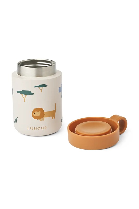 Băieți Liewood recipient de alimente pentru copii Kiani Printed Food Jar LW19960 bej