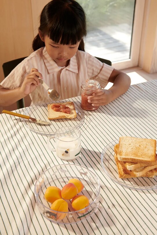 Dječji set posuđa Liewood Siva Printed Tritan Tableware Set LW19969 plava SS25