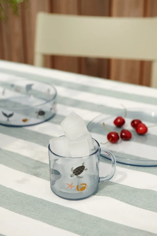 Dječji set posuđa Liewood Siva Printed Tritan Tableware Set plava LW19969