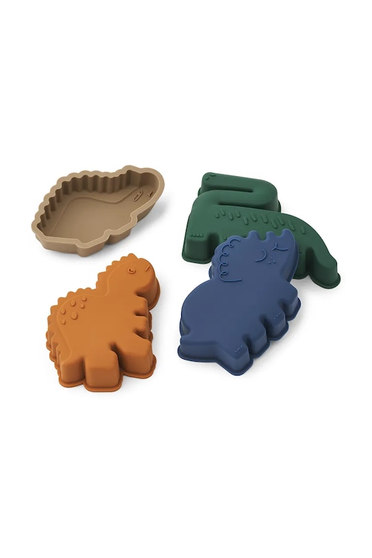 Formičky do piesku Liewood Gill Dino Sand Moulds 4-pack 4-pak viacfarebná LW19985