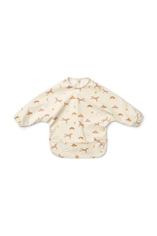 Liewood śliniak niemowlęcy Merle Printed Cape Bib Produkt niemowlęcy beżowy LW20010
