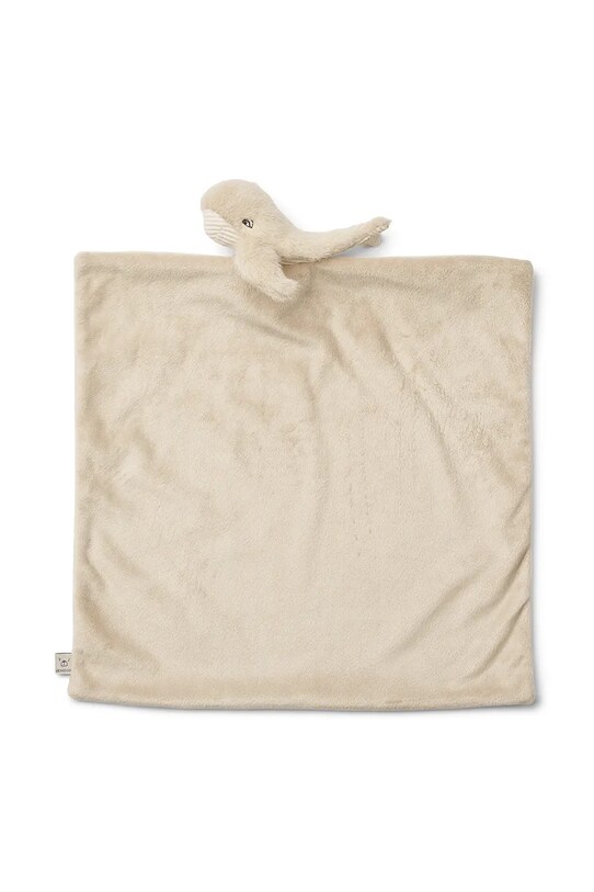 Liewood przytulanka niemowlęca Camdon Whale Cuddle Cloth LW20034 beżowy SS25