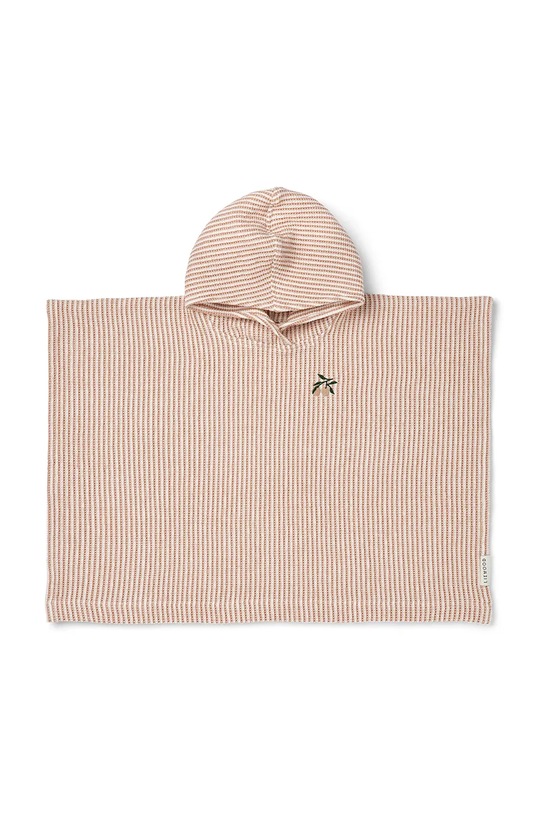 Dječji pamučni ručnik Liewood Paco Poncho Embroidery narančasta LW20403