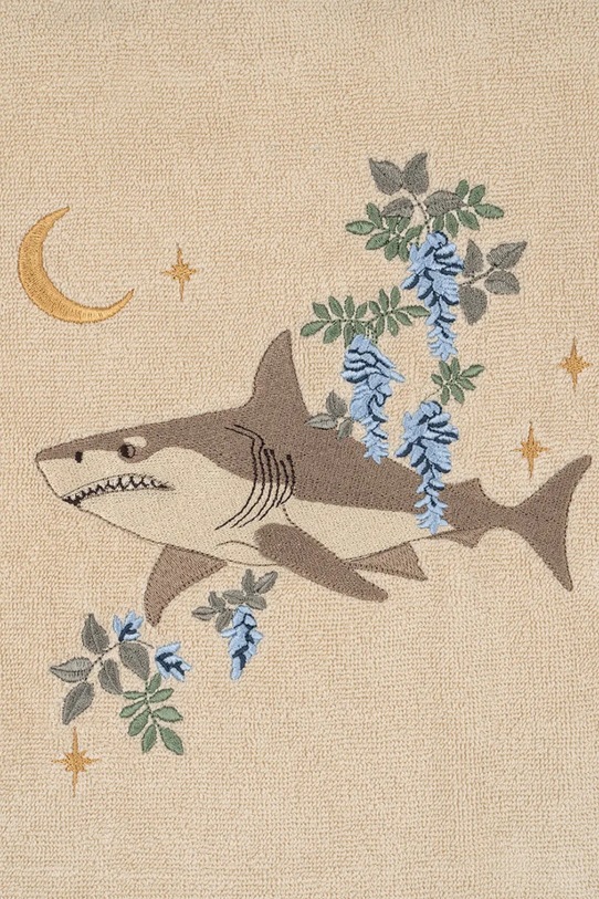 Dječaci Pamučni kućni ogrtač za bebe Konges Sløjd TERRY PONCHO EMBROIDERY GOTS KS102809 bež