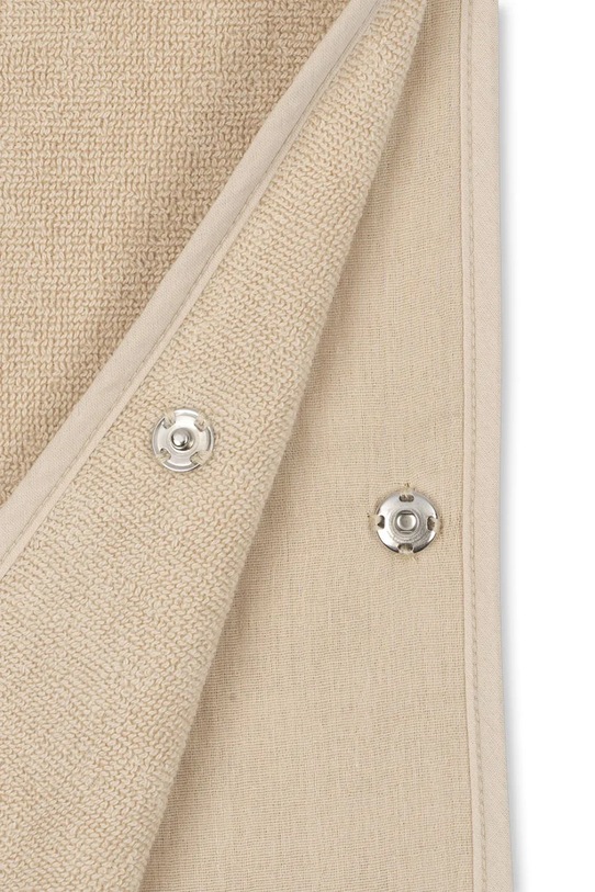 Pamučni kućni ogrtač za bebe Konges Sløjd TERRY PONCHO EMBROIDERY GOTS KS102809 bež