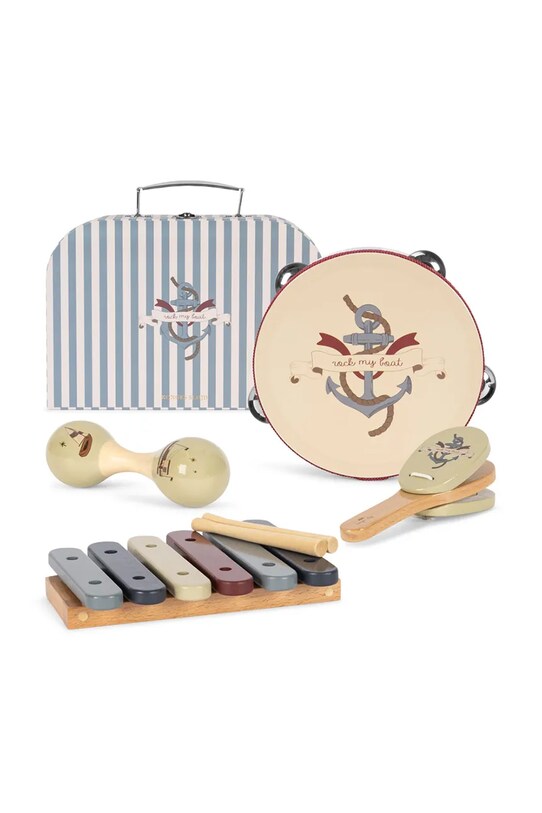 Konges Sløjd set de instrumente muzicale WOODEN MUSIC SETS FSC albastru KS102347