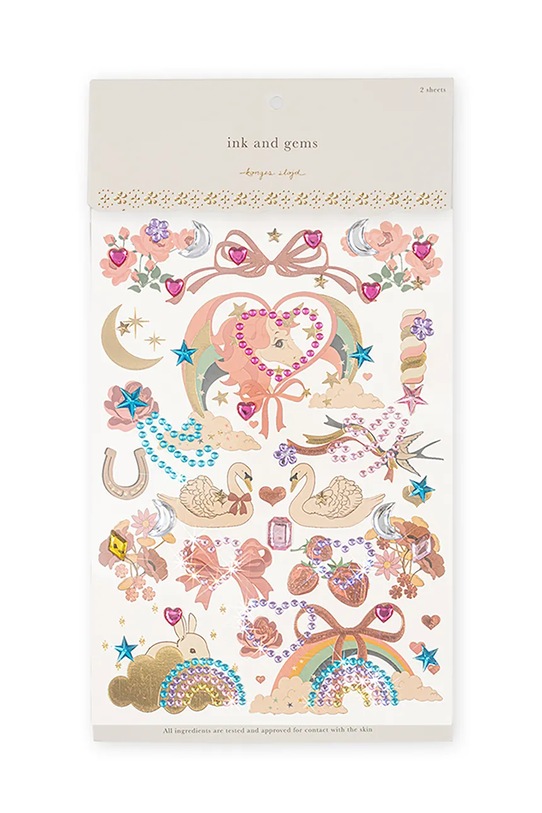 Набор аксессуаров для укладки Konges Sløjd GEM STONES AND TATTOOS мультиколор KS102612