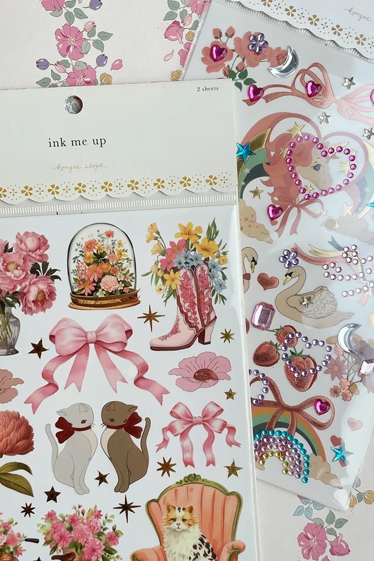 Набор аксессуаров для укладки Konges Sløjd GEM STONES AND TATTOOS KS102612 мультиколор SS25