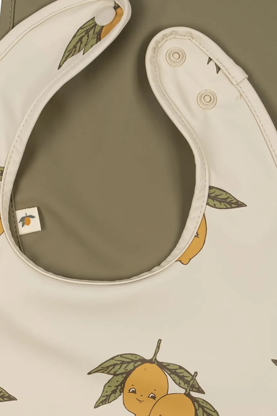Detský podbradník Konges Sløjd 2 PACK DINNER BIB 2-pak KS102622 béžová SS25
