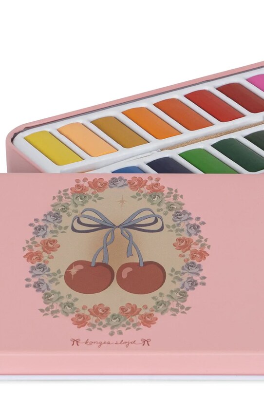 Barve Konges Sløjd WATER COLORS TIN BOX KS102338 roza AA00