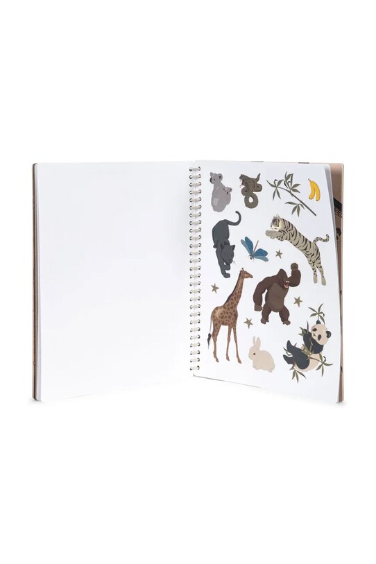 Konges Sløjd książeczka z naklejkami MY STICKER BOOK FSC. KS102608 beżowy