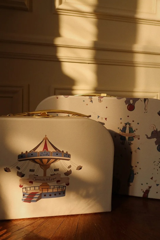 Konges Sløjd valiză pentru copii 2 PACK SUITCASE FSC 2-pack bej KS102862