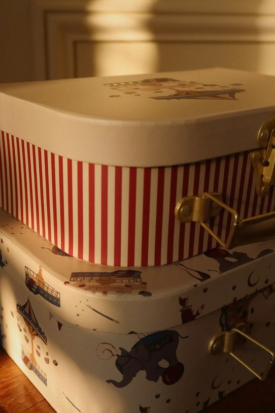 Konges Sløjd valiză pentru copii 2 PACK SUITCASE FSC 2-pack KS102862 bej