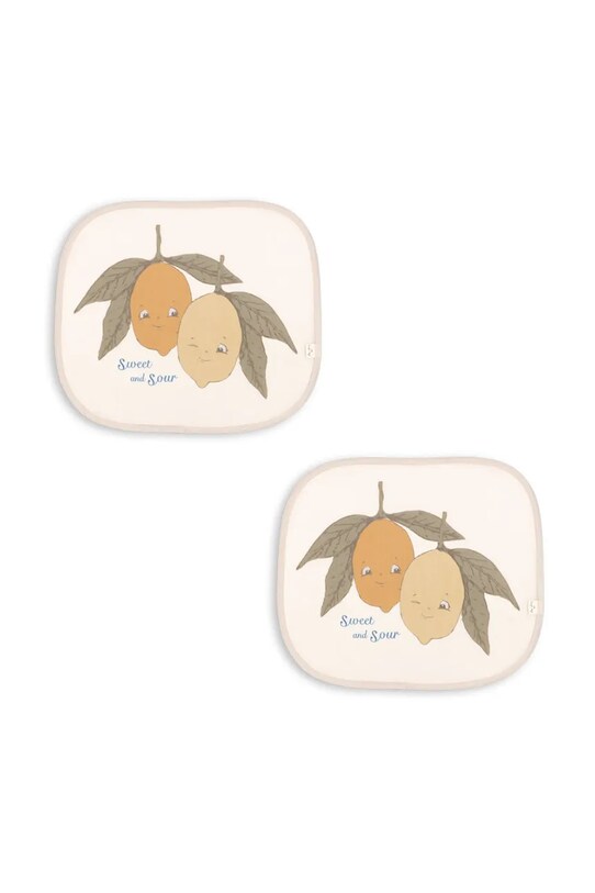 Konges Sløjd osłony przeciwsłoneczne CAR SUNSHADE 2-pack beżowy KS102363