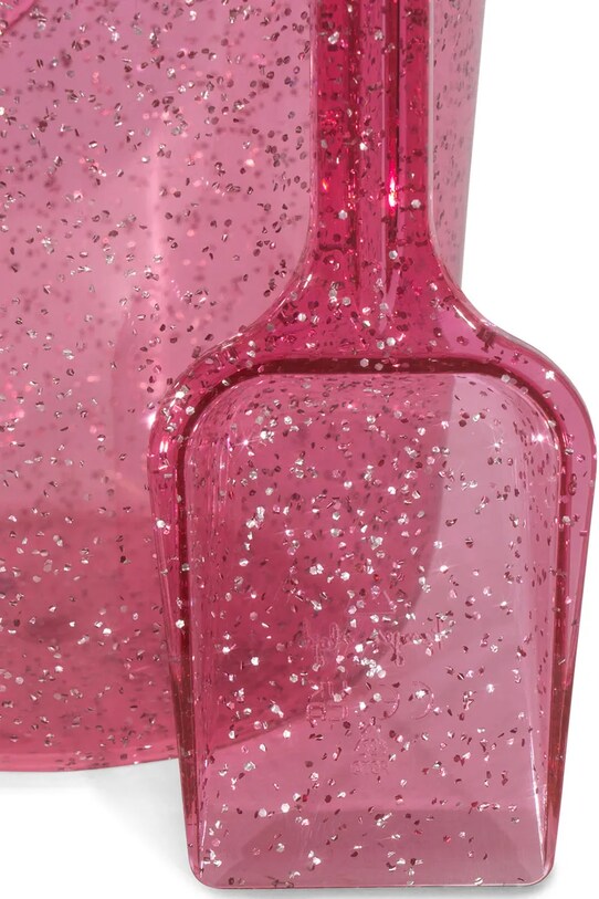 Набор игрушек для песочницы Konges Sløjd BEACH BUCKET AND SHOVEL GLITTER розовый KS102458
