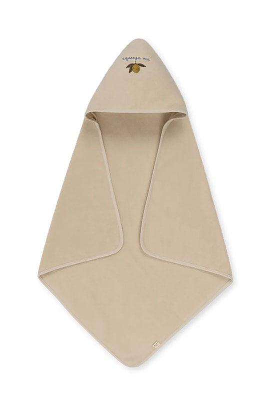 Konges Sløjd prosop din bumbac pentru copii TERRY TOWEL EMBROIDERY GOTS Produs pentru bebe bej KS103353